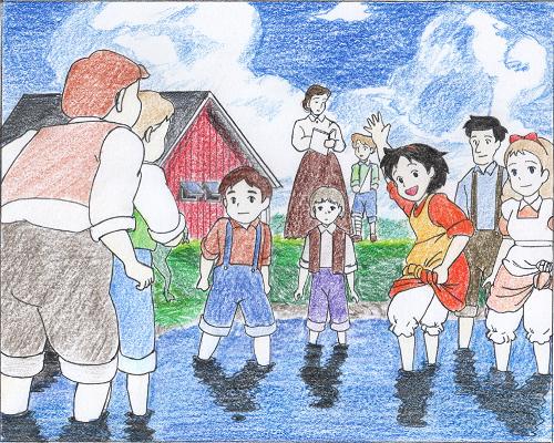『若草物語 ナンとジョー先生』 illustrated by ある名作ファン